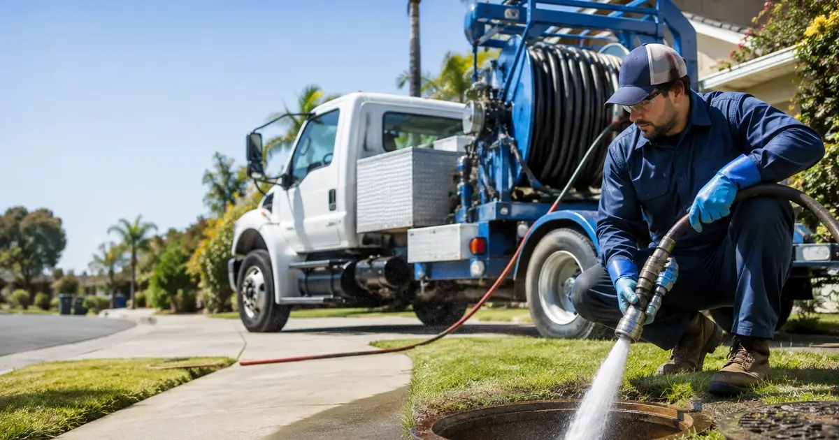 Hydro jet sewer cleaning Palomar Mountain