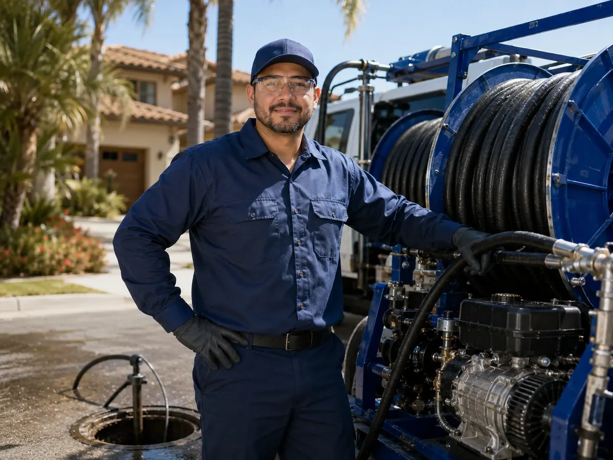 Hydro jet sewer cleaning in Palomar Mountain